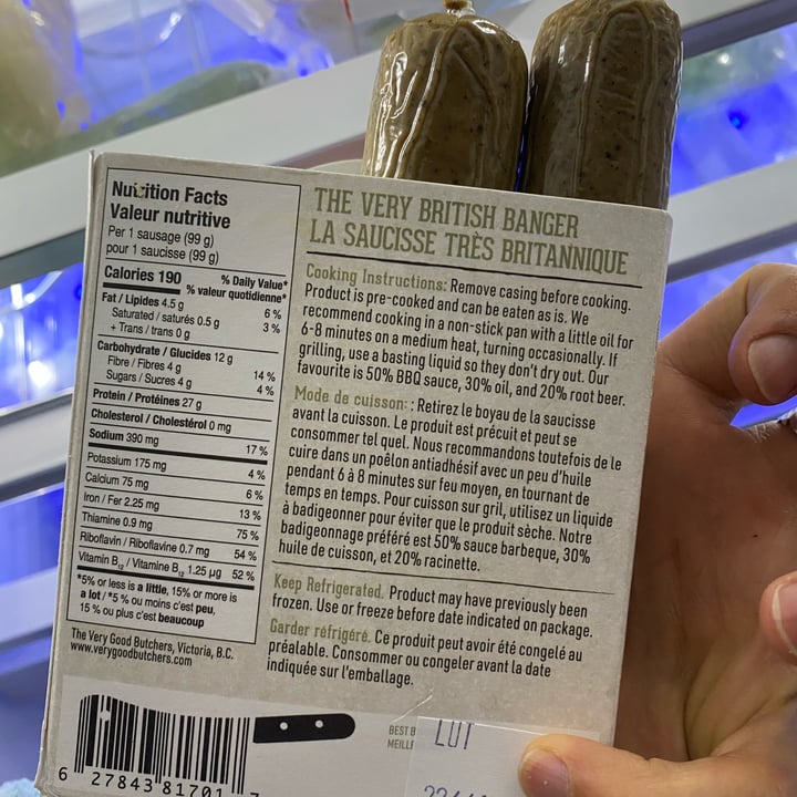 review photo of The Very Good Butchers The Very British Bangers shared by @ktm514 on 19 Feb 2022 - review