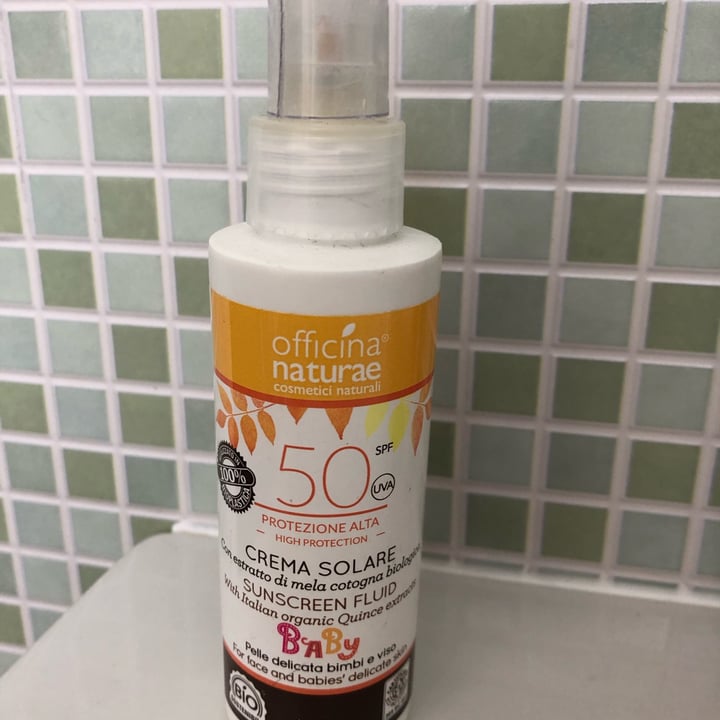 photo of Officina naturae Crema solare protezione 50 shared by @pistacchina on  23 May 2022 - review