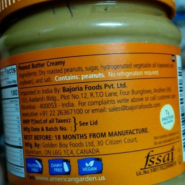 review photo of American Garden Peanut Butter Smooth shared by @sanjanaznd on 09 Apr 2021 - review