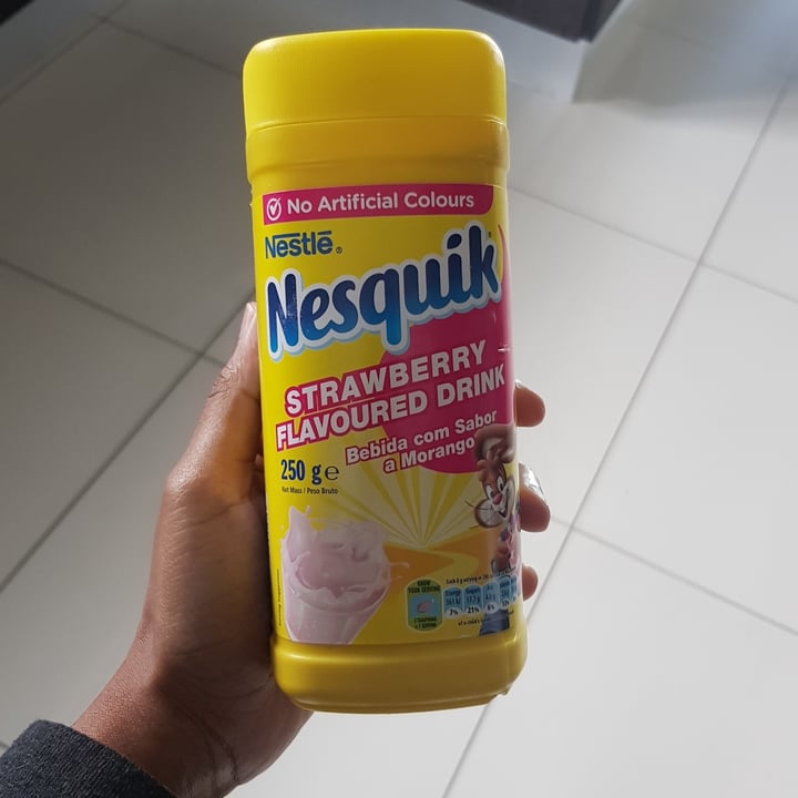 photo of Nestlé Nesquik Strawberry Flavoured Drink shared by @happypotato on  03 Feb 2021 - review