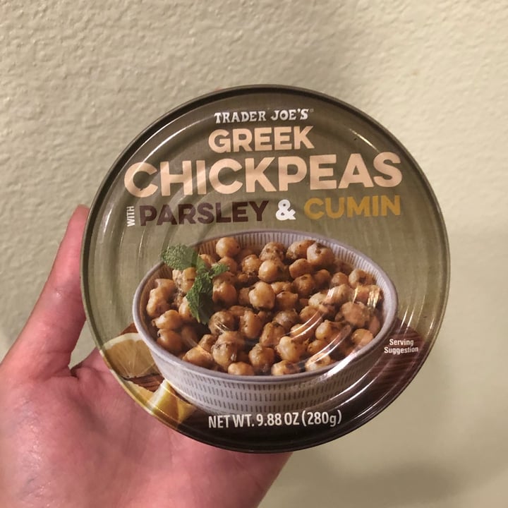 photo of Trader Joe's Greek Chickpeas With Parsley & Cumin shared by @merylg4v on  11 Jul 2022 - review