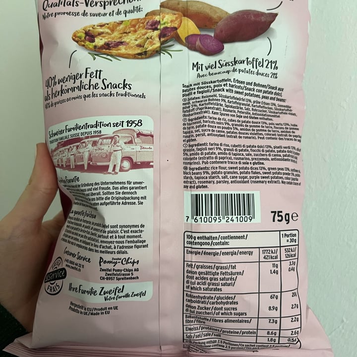 photo of Zweifel vaya sweet potato rosmary snack shared by @joushappyplace on  15 Nov 2022 - review