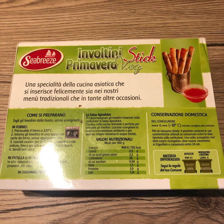 review photo of Seabreeze Involtini primavera Stick veg shared by @alstaro on 01 Nov 2022 - review