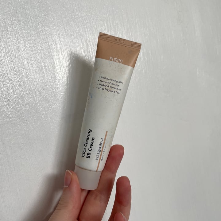 review photo of Purito Cica Clearing BB Cream shared by @rainfall on 10 May 2022 - review