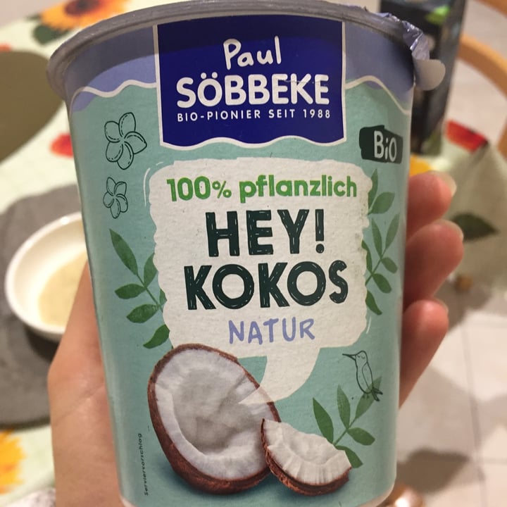 photo of Paul söbbeke Hey! Kokos Natur shared by @veganpumpkin on  19 May 2022 - review