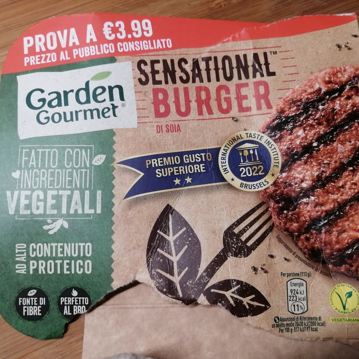 photo of Garden Gourmet Sensational Burger shared by @rosedeclairmont on  04 Dec 2022 - review