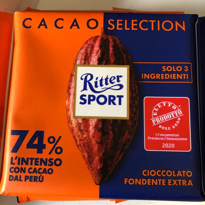 photo of Ritter Sport Intense 74% Cocoa Dark Chocolate shared by @gypside on  10 Apr 2022 - review