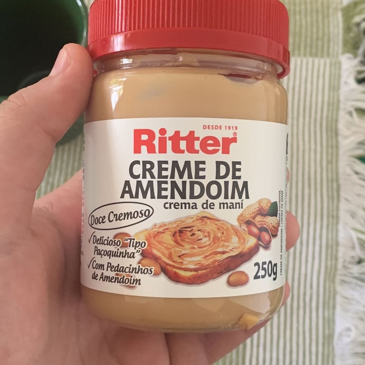 photo of Ritter Creme de amendoim shared by @liviamatsuzava on  15 Nov 2021 - review
