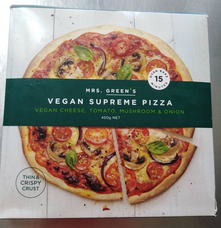 review photo of Mrs Green's Vegan Supreme Pizza shared by @maddalena on 28 Jan 2020 - review