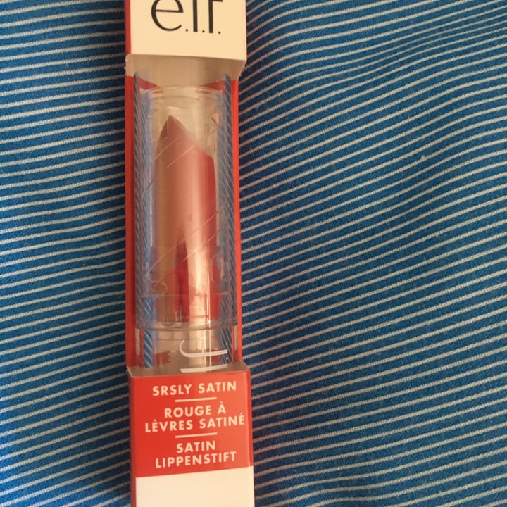 photo of e.l.f. Cosmetics rouge a levres satinée shared by @margarita1 on  21 Jun 2022 - review