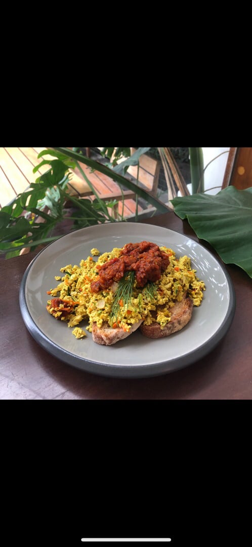 review photo of Cafe Organic Bali Scrambled Tofu shared by @bcuddy on 17 Jul 2019 - review