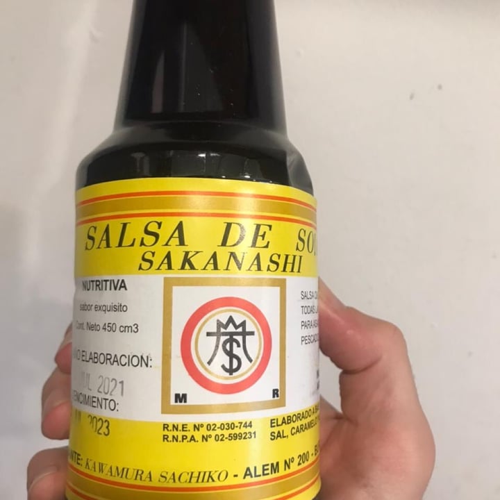 photo of SAKANASHI Salsa de soja etiqueta amarilla shared by @catabuffarini on  07 Aug 2021 - review