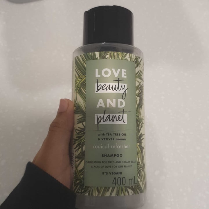 review photo of Love Beauty and Planet Tea Tree Oil & Vetiver Aroma Shampoo shared by @nk08 on 15 Feb 2021 - review