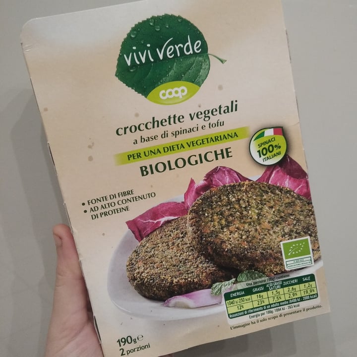 photo of Vivi Verde Coop Crocchette Vegetali A Base Di Spinaci E Tofu shared by @aboutludi on  30 Nov 2021 - review