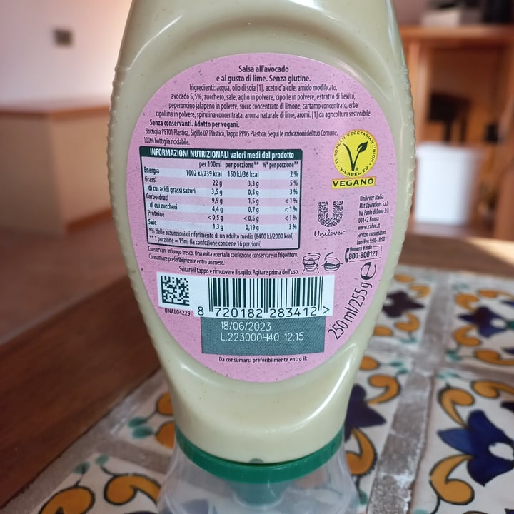 review photo of Calvé Avocado e lime shared by @amundi on 18 Oct 2022 - review
