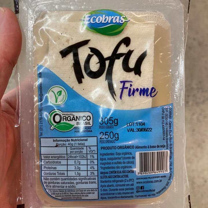 photo of Ecobras Tofu Firme Orgânico shared by @luisgranado on  09 Sep 2022 - review