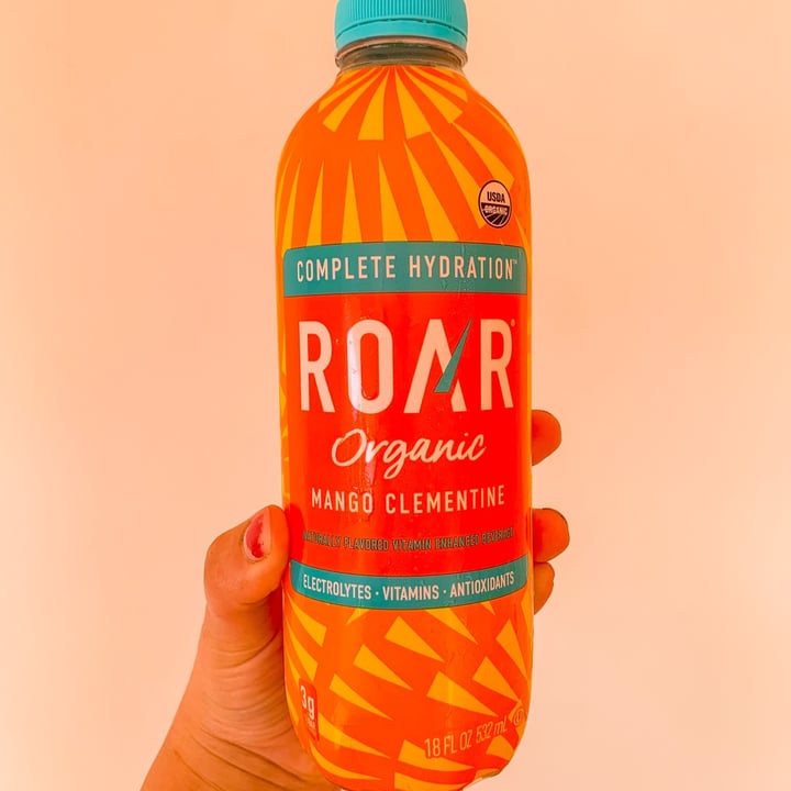 photo of Roar organic Mango Clementine Electrolyte Infusions shared by @jordaneatsplants on  12 Oct 2021 - review
