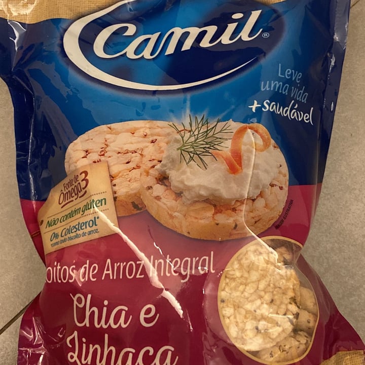 photo of Camil Biscoito de Arroz Integral com Chia e Linhaça shared by @silviadelamo on  20 Jun 2022 - review