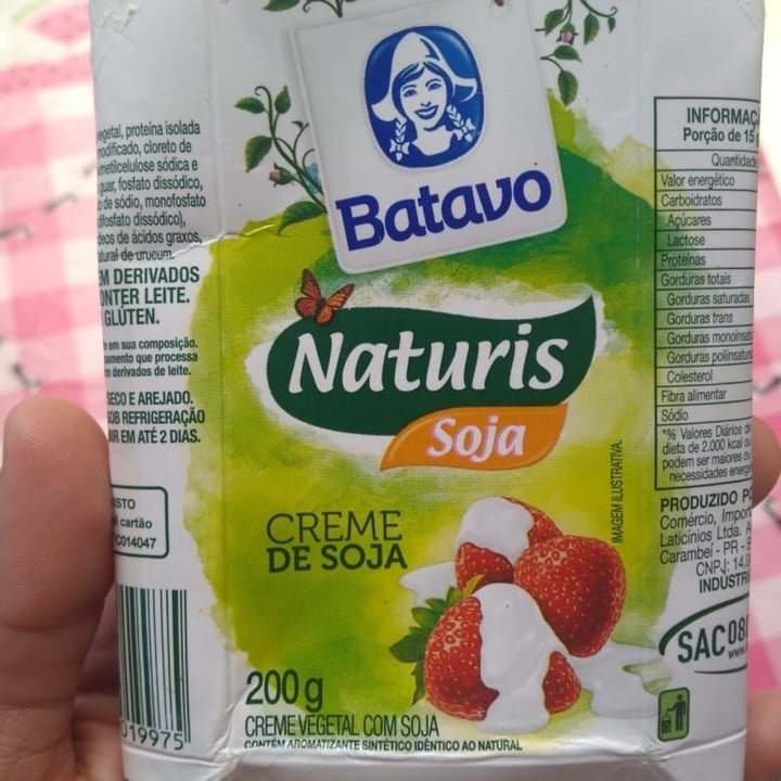photo of Batavo Creme de Soja Naturis shared by @jessilobato on  07 Feb 2022 - review