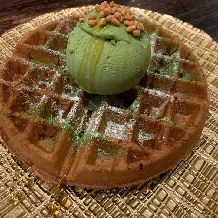 photo of Hvala CHIJMES Dairy free waffle with matcha ice cream shared by @neralo on  02 Oct 2021 - review