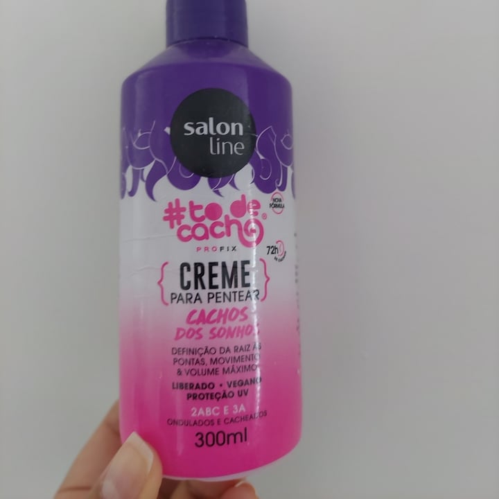 photo of Salon line #todecacho creme de pentear shared by @jessysimoes on  22 Apr 2022 - review