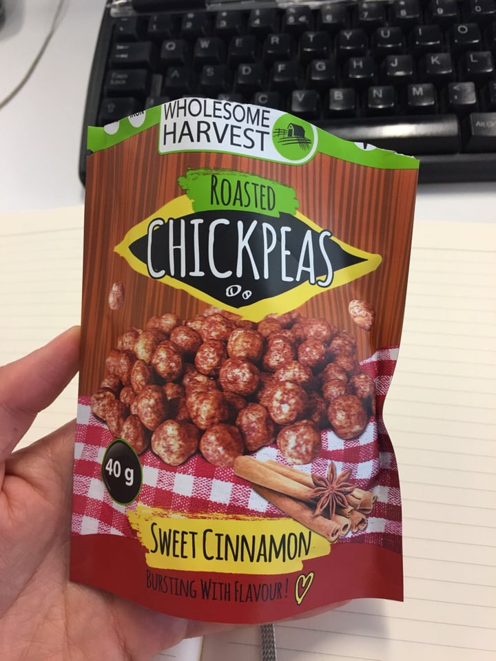 photo of Wholesome Harvest Roasted chickpeas - sweet cinnamon shared by @taz on  14 Jan 2020 - review