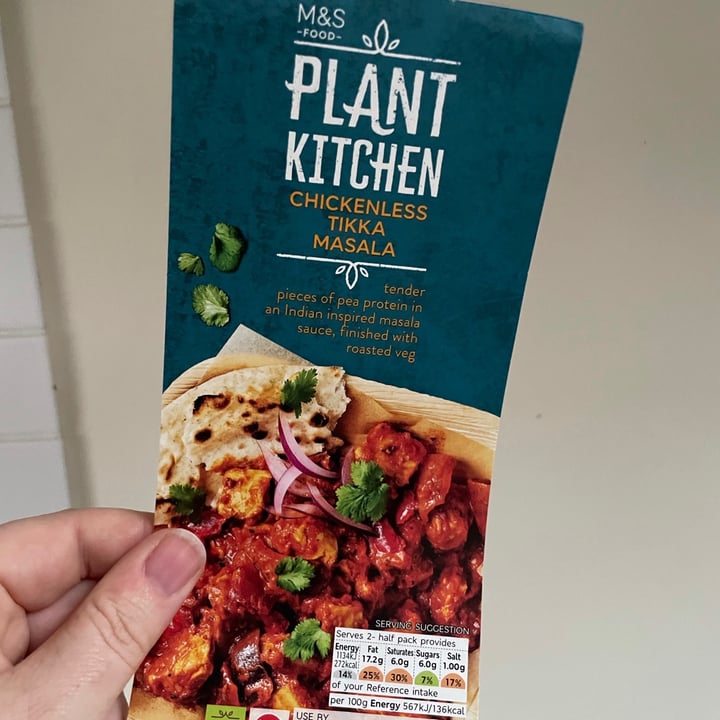 photo of Plant Kitchen (M&S) Chickenless Tikka Massala shared by @lavievegetale on  28 May 2021 - review