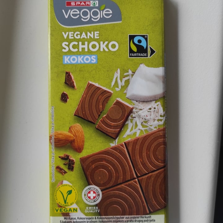 photo of Spar Veggie Vegane Schoko Kokos shared by @edosalmo on  18 Aug 2022 - review