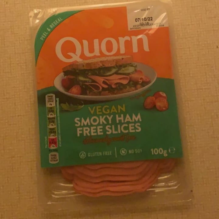 photo of Quorn Smoky Ham Free Slices shared by @freyatiarna on  30 Aug 2022 - review
