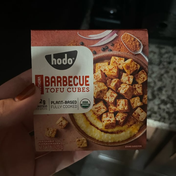 review photo of Hodo Southern Barbecue Tofu Cubes shared by @elliejeanmcd on 11 Oct 2021 - review