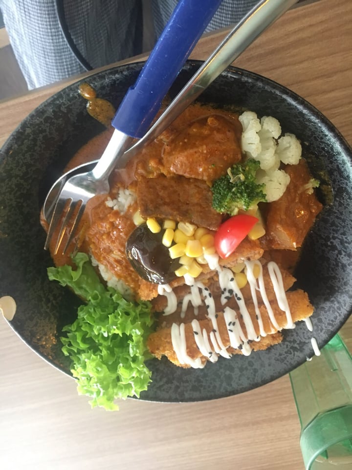 photo of Vegan Curry Rice with Mother Earth VCR Signature Curry Katsu Don shared by @clairebee on  01 Sep 2019 - review