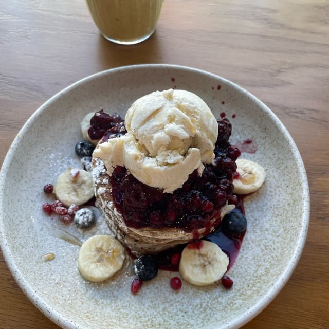 菜肴“POWER ME UP PANCAKES”的照片