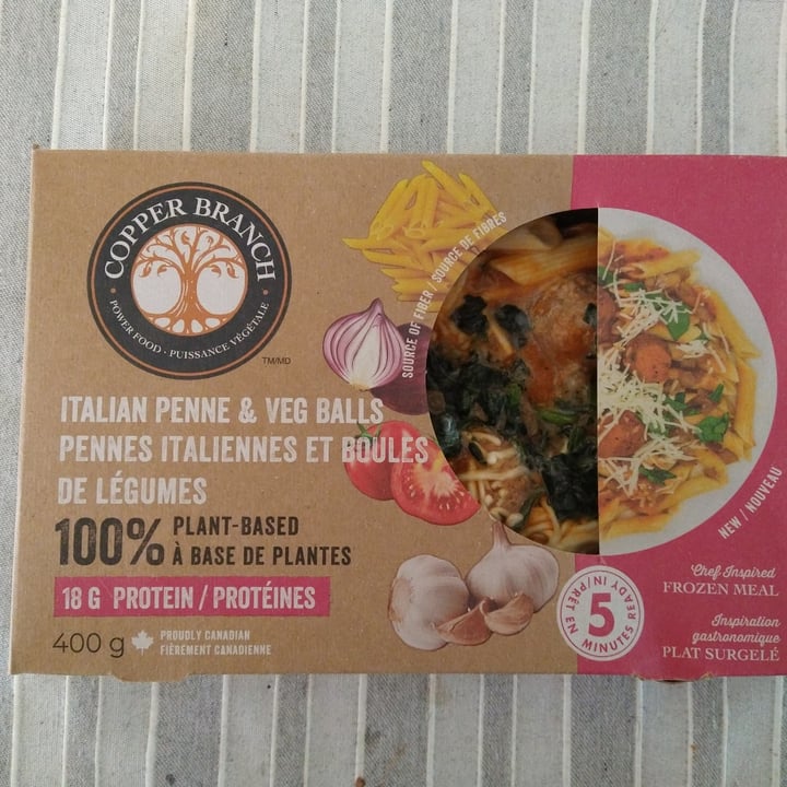 review photo of Copper Branch Italian Penne & Veg Balls shared by @daniellehart on 14 Sep 2022 - review