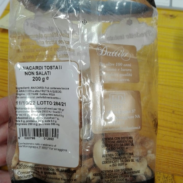 photo of Dattilo frutta secca Anacardi shared by @sughy on  14 Apr 2022 - review