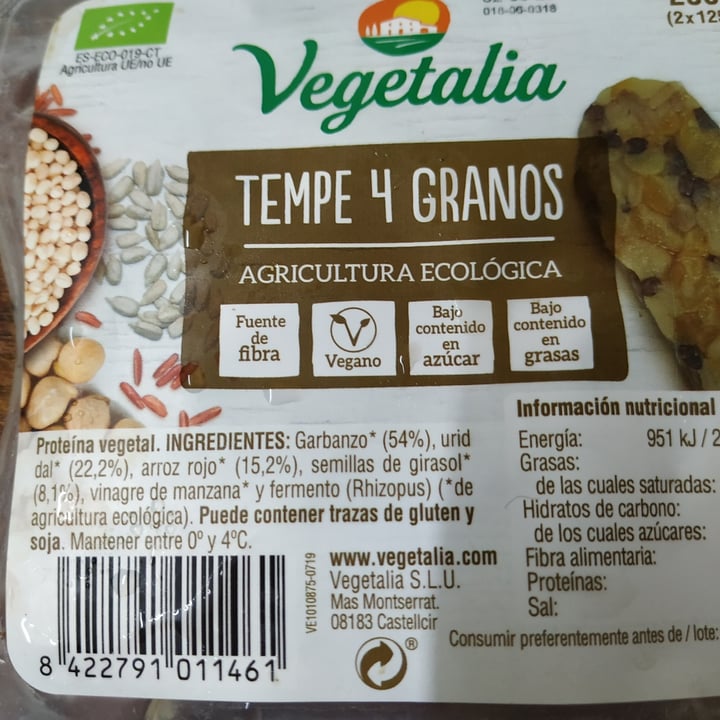 photo of Vegetalia Tempe 4 Granos shared by @aitana15 on  22 Jul 2020 - review