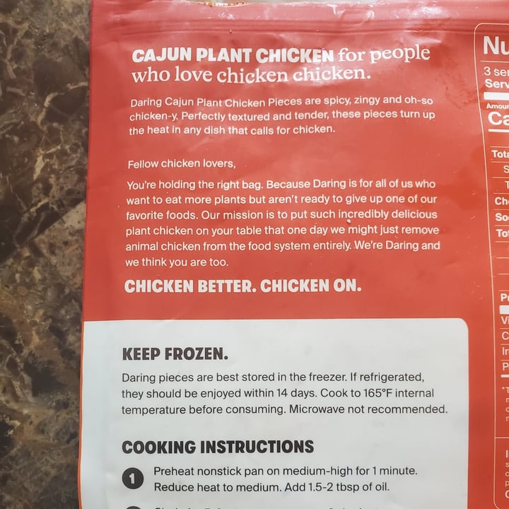 photo of Daring Cajun Plant Chicken Pieces  shared by @donnaeatsplants1st on  19 Jun 2022 - review