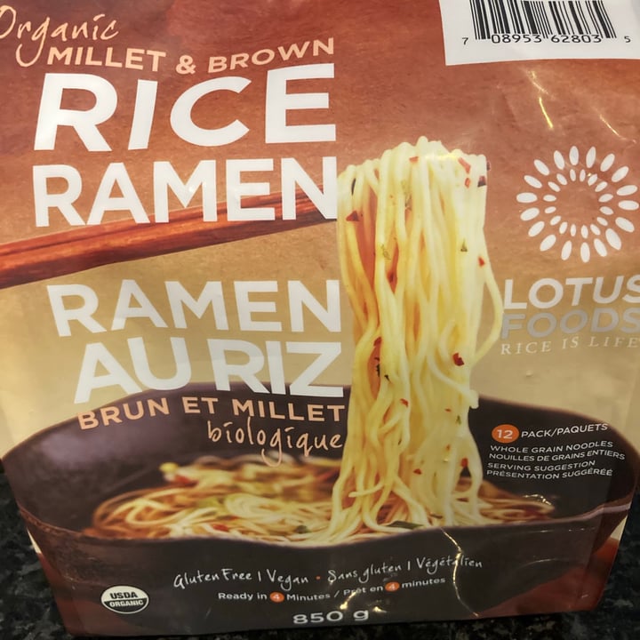 photo of Lotus Roots Organic Millet and Brown Rice Ramen Lotus Roots Organic Millet And Brown Rice Ramen shared by @save-the-planet-2000 on  30 Aug 2021 - review
