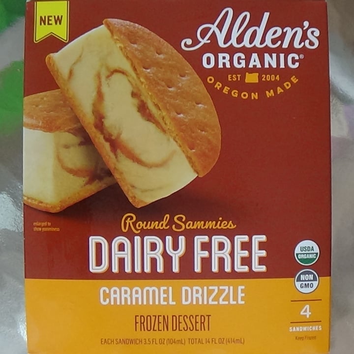 photo of Alden’s Organic Dairy Free Round Sammies - caramel drizzle shared by @feelideal on  12 Mar 2021 - review