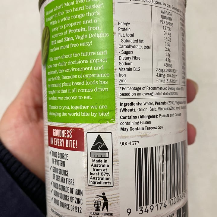 review photo of Vegie Delights Nutmeat shared by @anacacarolina on 09 Jun 2022 - review