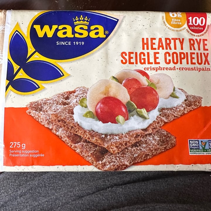 review photo of Wasa Hearty Rye Crispbread shared by @rnyvegan on 18 Oct 2022 - review