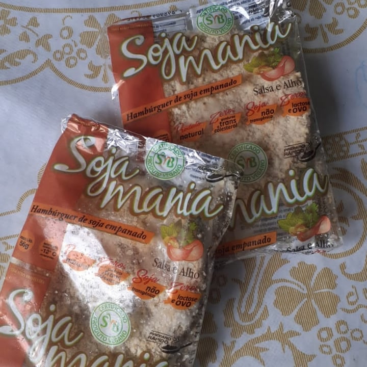 photo of Soja Mania Hamburguer de Soja empanado Salsa e Alho shared by @mariiigmes on  09 Mar 2022 - review