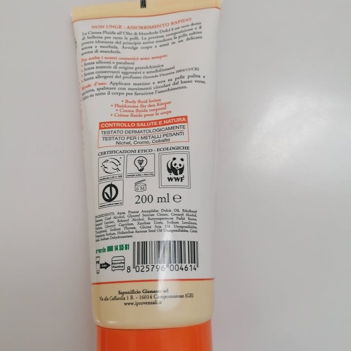 review photo of I Provenzali Crema corpo fluida shared by @sofiareggio on 12 Apr 2022 - review