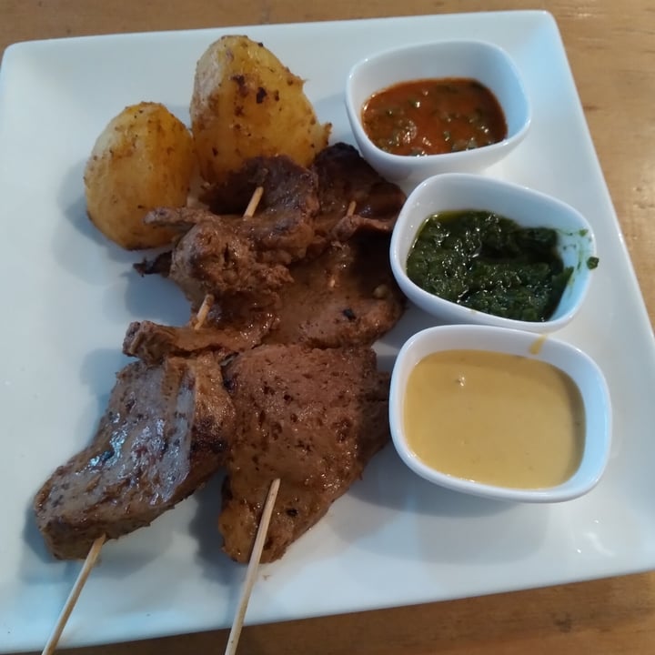 photo of Namaste Coffee Anticuchos shared by @veganaenlima on  04 Aug 2021 - review