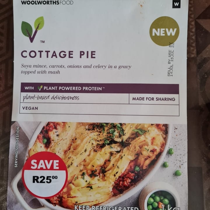 photo of Woolworths Food Cottage Pie 1kg shared by @kendrahudson on  17 Jul 2022 - review