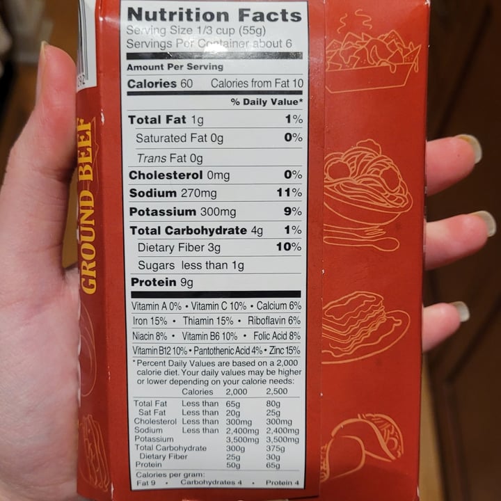 photo of Trader Joe's Beef-less Ground Beef shared by @yourfriendjen on  29 Nov 2022 - review