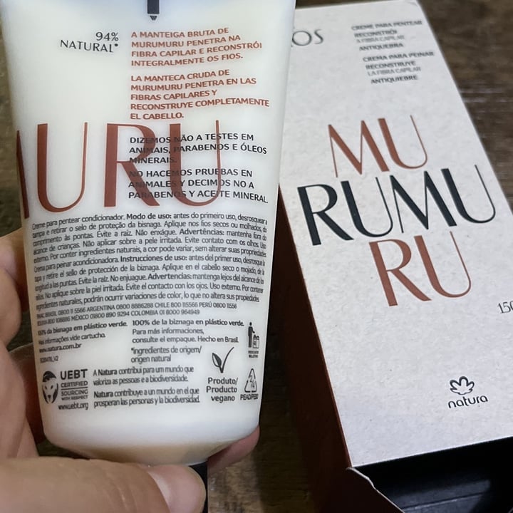 review photo of natura ekos creme pentear creme de pentear murumu shared by @carolcasa on 22 Jul 2022 - review