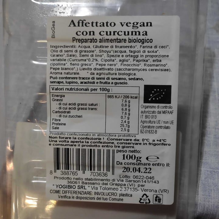review photo of Biogea Affettato alla curcuma shared by @katerpillar on 22 Apr 2022 - review