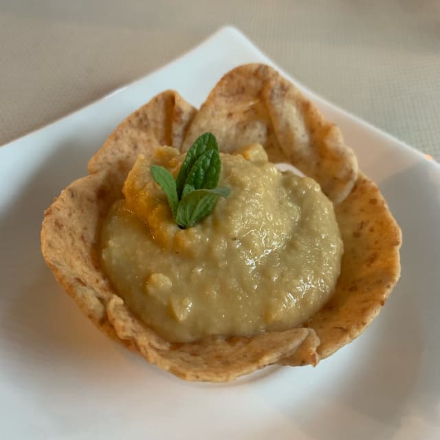Photo of the dish “Cestino di brisee con crema di lenticchie”