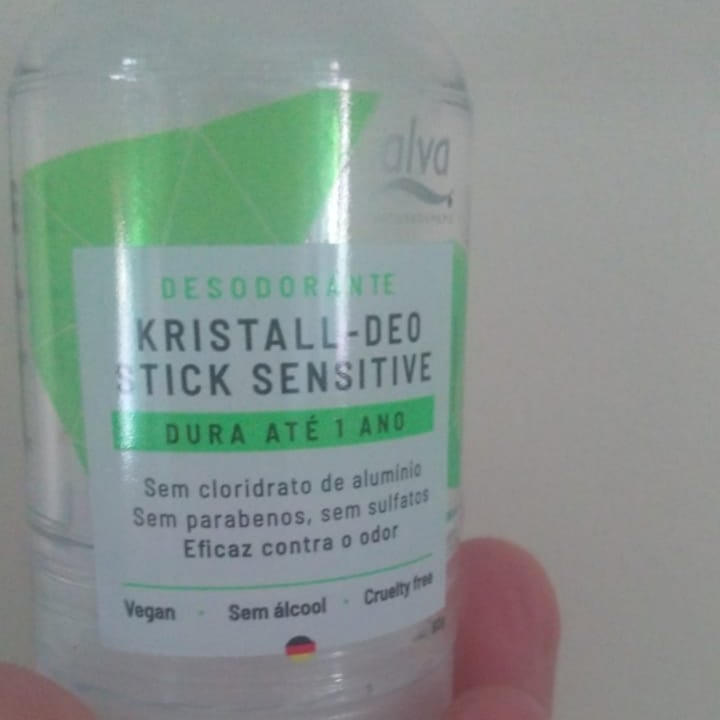 photo of Alva Desodorante Kristall-Deo stick sensitive shared by @salymafreitas on  09 Sep 2022 - review