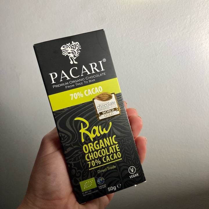 photo of Paccari Pacari Raw Organic Chocolate 70% Cacao shared by @asiayportia on  19 Feb 2022 - review